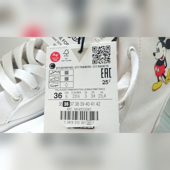 Disney Mickey Mouse x Zara - High Top Sneakers - Picture 12 of 13